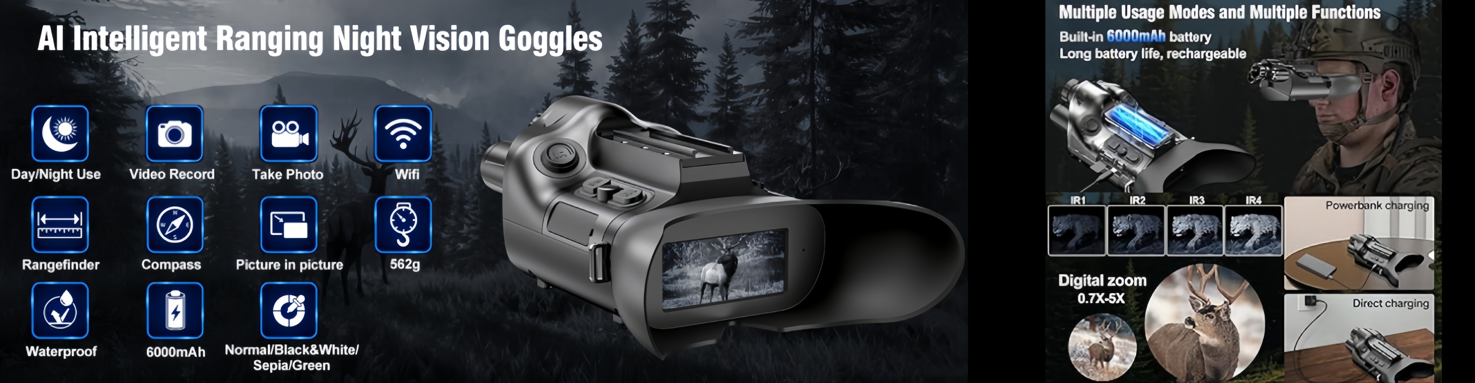 Kalite Night Vision Goggles Fabrika