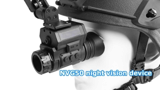 NVG50 kulaklık gece görüş cihazı, elektronik pusulalı 2K çözünürlük