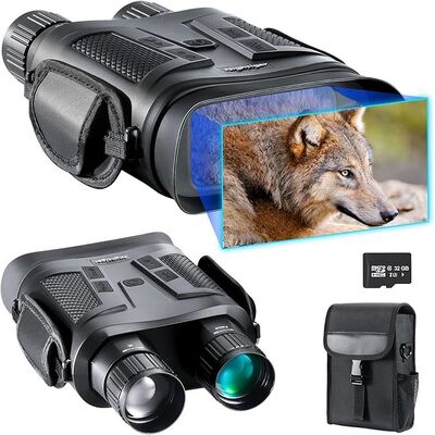 Professional Night Vision Binoculars with 1200m Viewing Range 2K Video Recording and 10X Digital Zoom for Outdoor Adventures